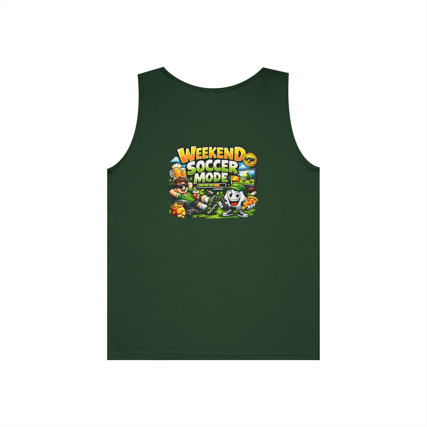 Weekend Soccer Mode Funny Tank Top