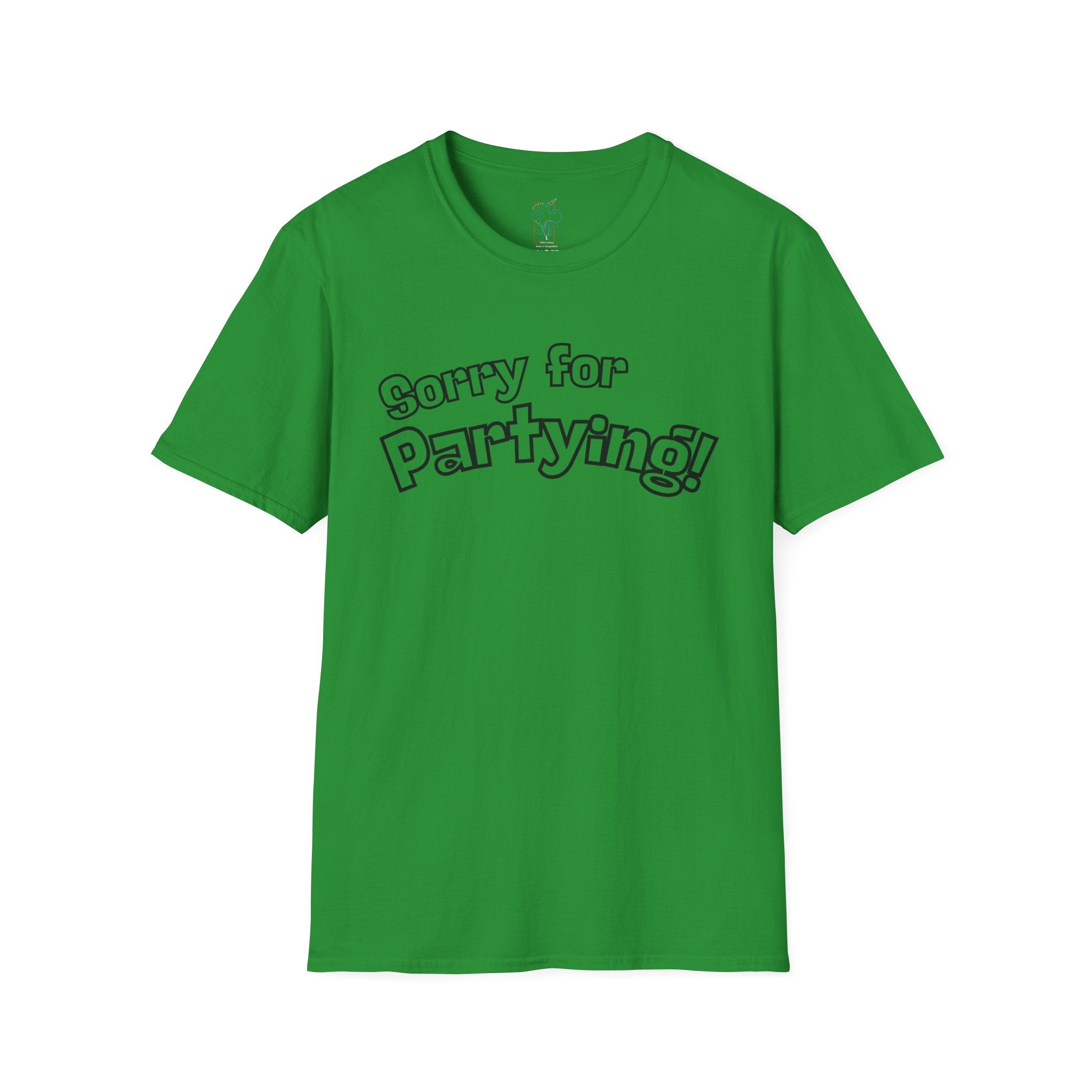 Sorry for Partying T-Shirt-Black