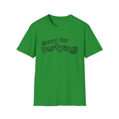 Sorry for Partying T-Shirt-Black