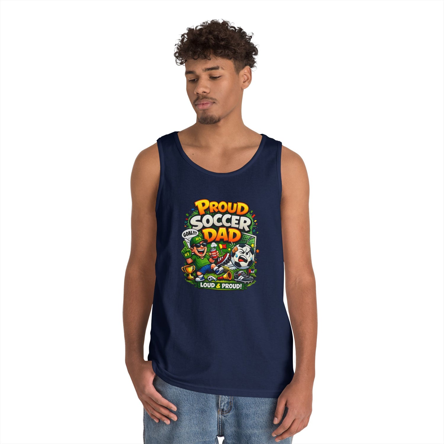 Proud Soccer Dad Tank Top — Loud &amp; Proud Dad Soccer Shirt