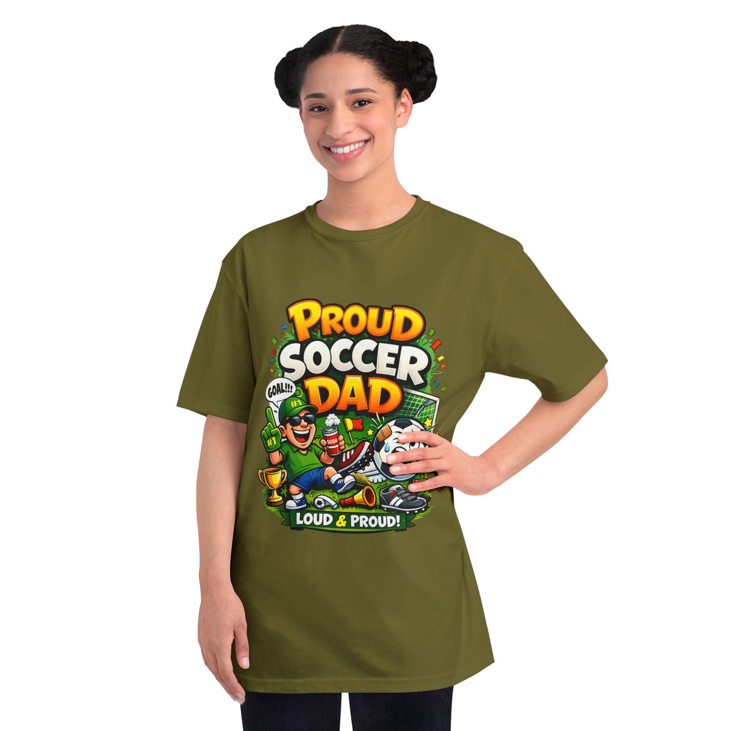 Proud Soccer Dad T-Shirt — Loud & Proud Dad Soccer Gift
