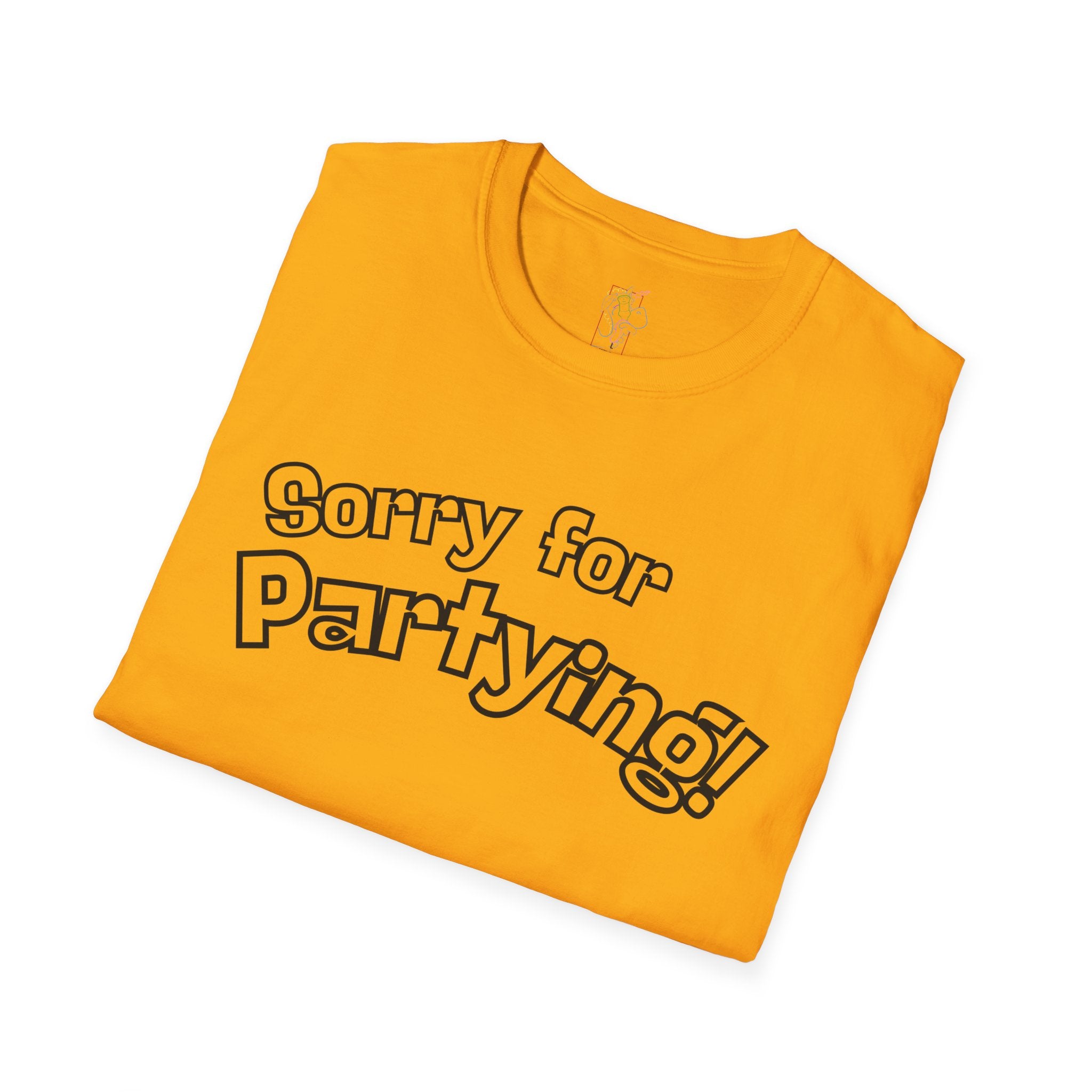 Sorry for Partying T-Shirt-Black