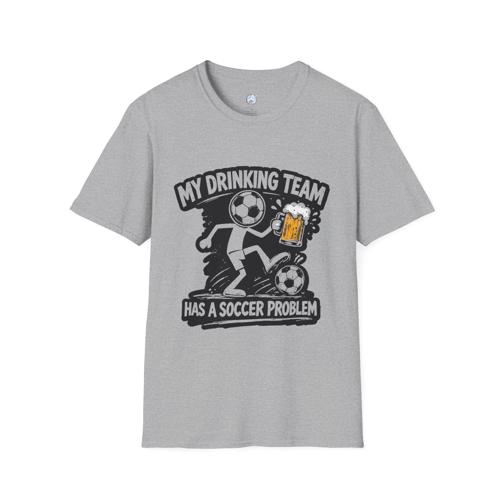 My Drinking Team Has a Soccer Problem T-Shirt — Funny Soccer Beer Shirt for Fans &amp; Parties