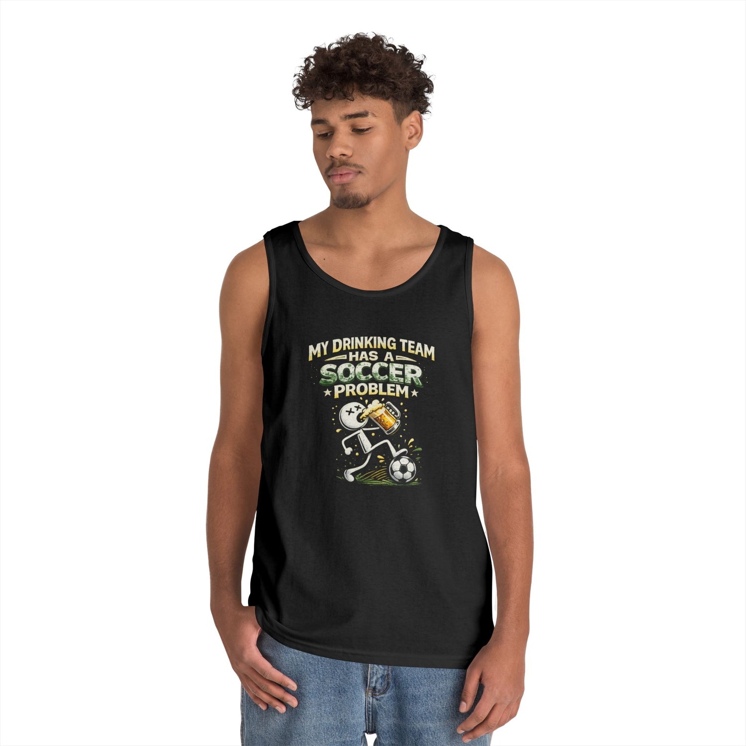 Soccer Drinking Team Tank Top – "My Drinking Team Has a Soccer Problem"