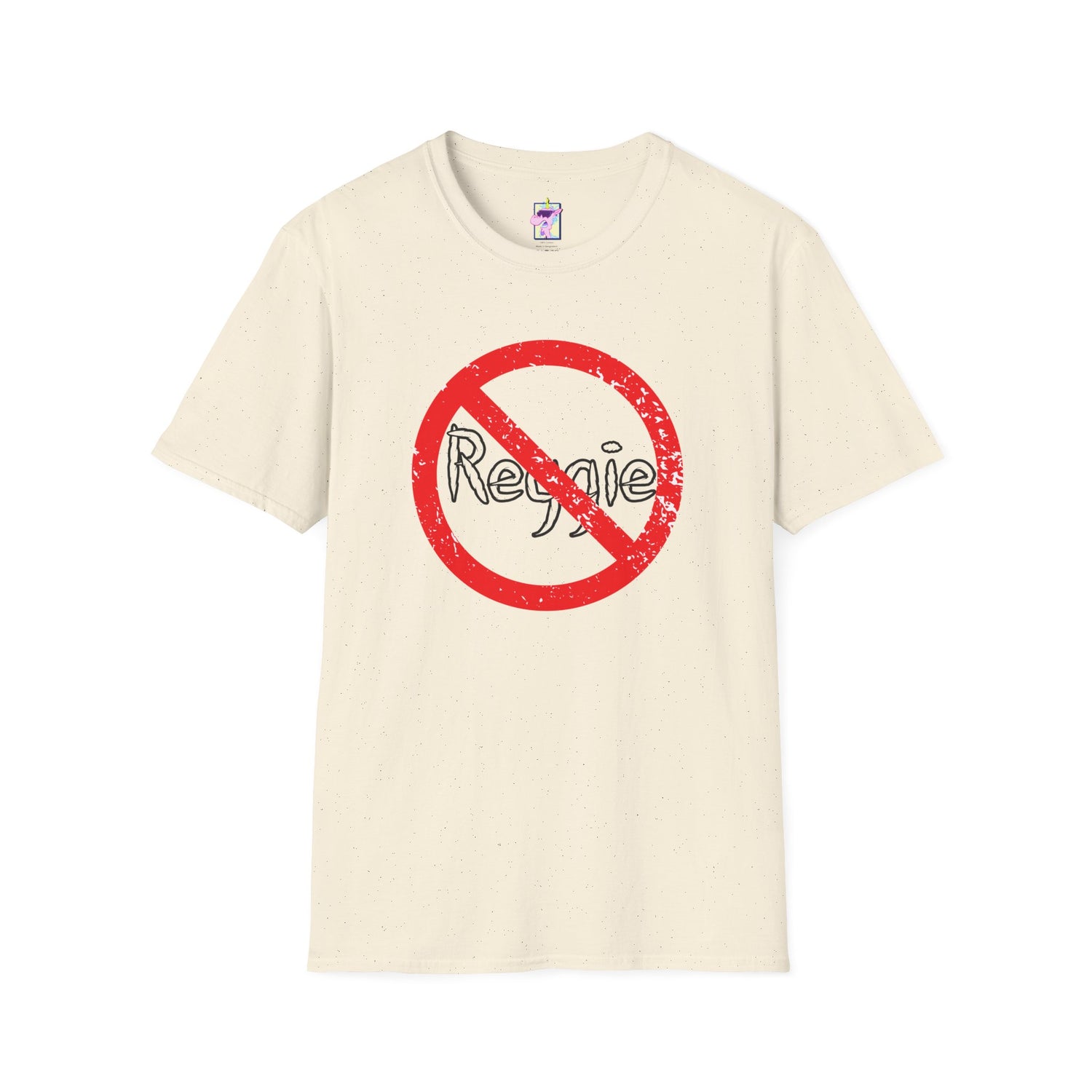 No Reggie Graphic Tee (Red Prohibition Sign)