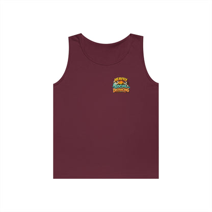 Heavily Socially Distancing Funny Tank Top
