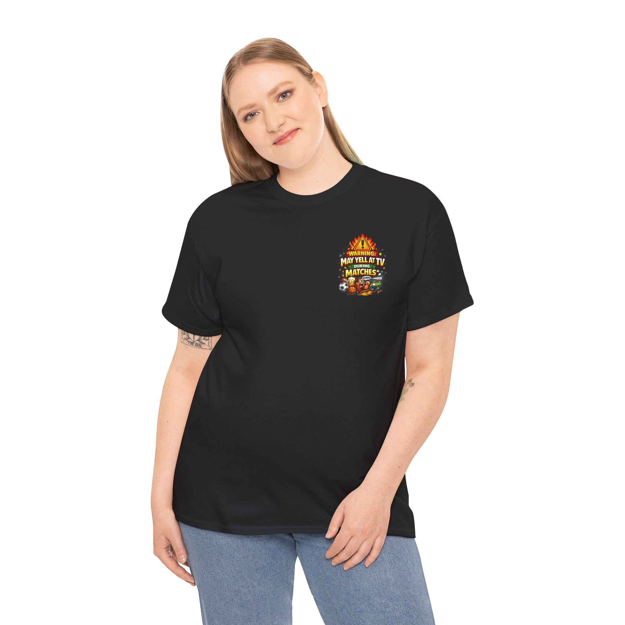 Warning May Yell At TV During Matches Funny T-Shirt