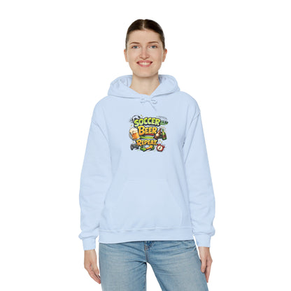 Soccer Beer Repeat Funny Hoodie