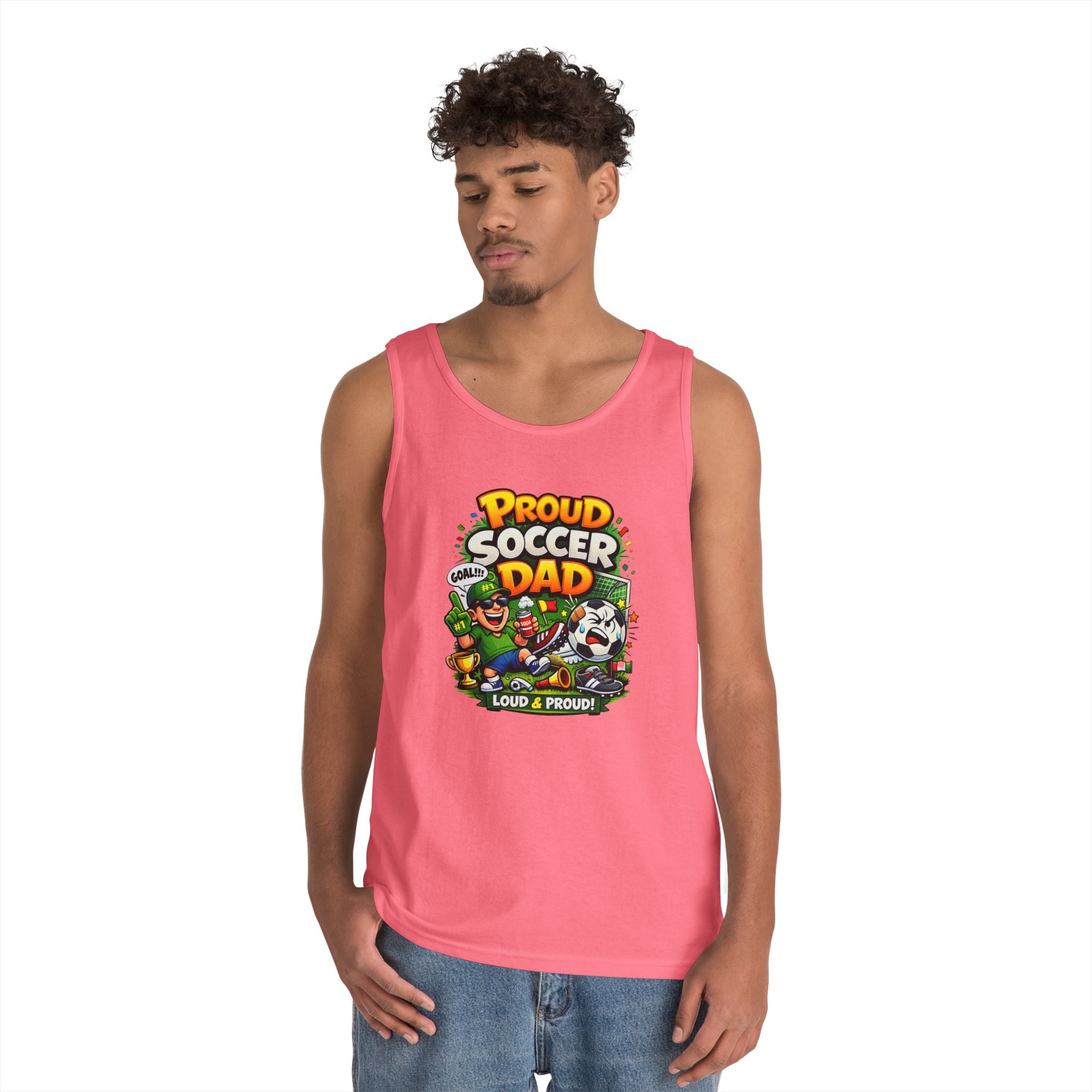 Proud Soccer Dad Tank Top — Loud &amp; Proud Dad Soccer Shirt