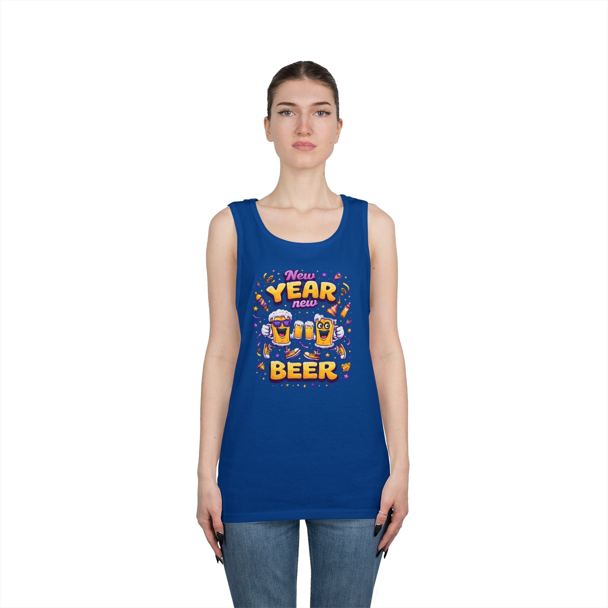 New Year New Beer Funny T-Shirt Sarcastic Drinking Tee Funny New Years Shirt Resolution Novelty Beer Gift Graphic Tee
