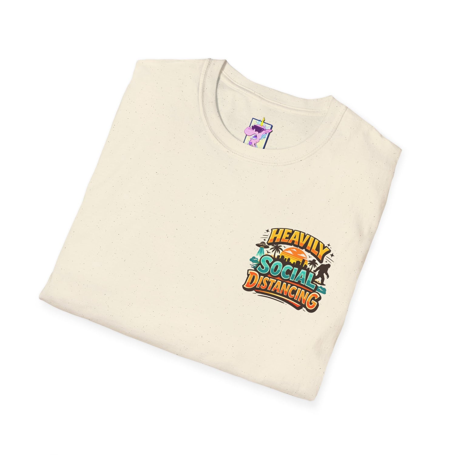 Heavily Socially Distancing Funny T-Shirt