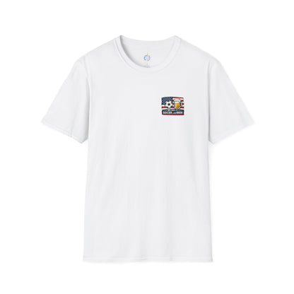 Soccer and Beer T-Shirt — American Flag Soccer Ball &amp; Beer Graphic Tee