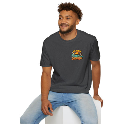 Heavily Socially Distancing Funny T-Shirt