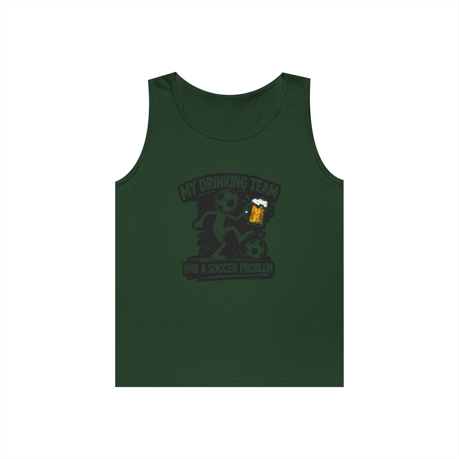 Soccer Drinking Team Tank Top — "My Drinking Team Has a Soccer Problem"