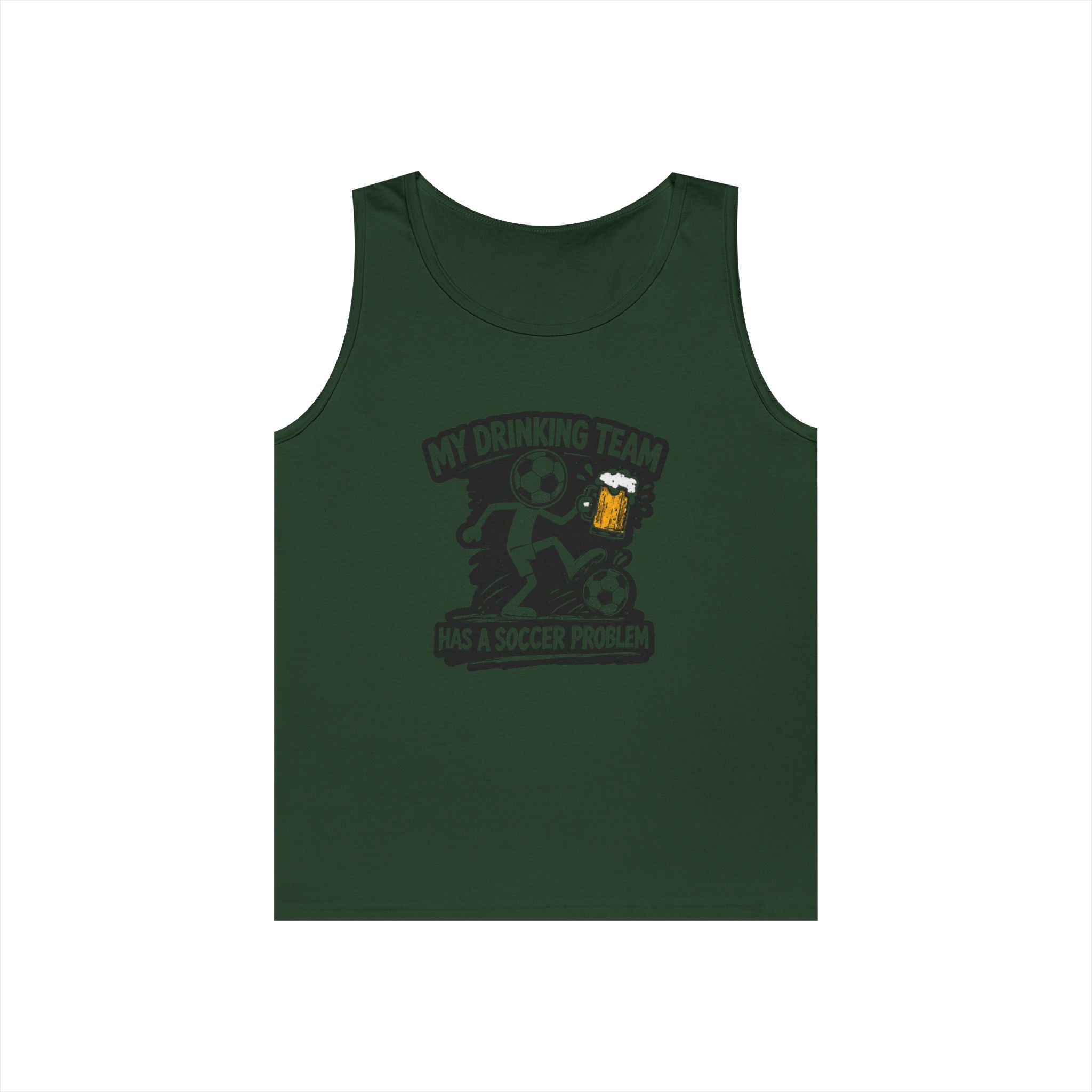 Soccer Drinking Team Tank Top — "My Drinking Team Has a Soccer Problem"