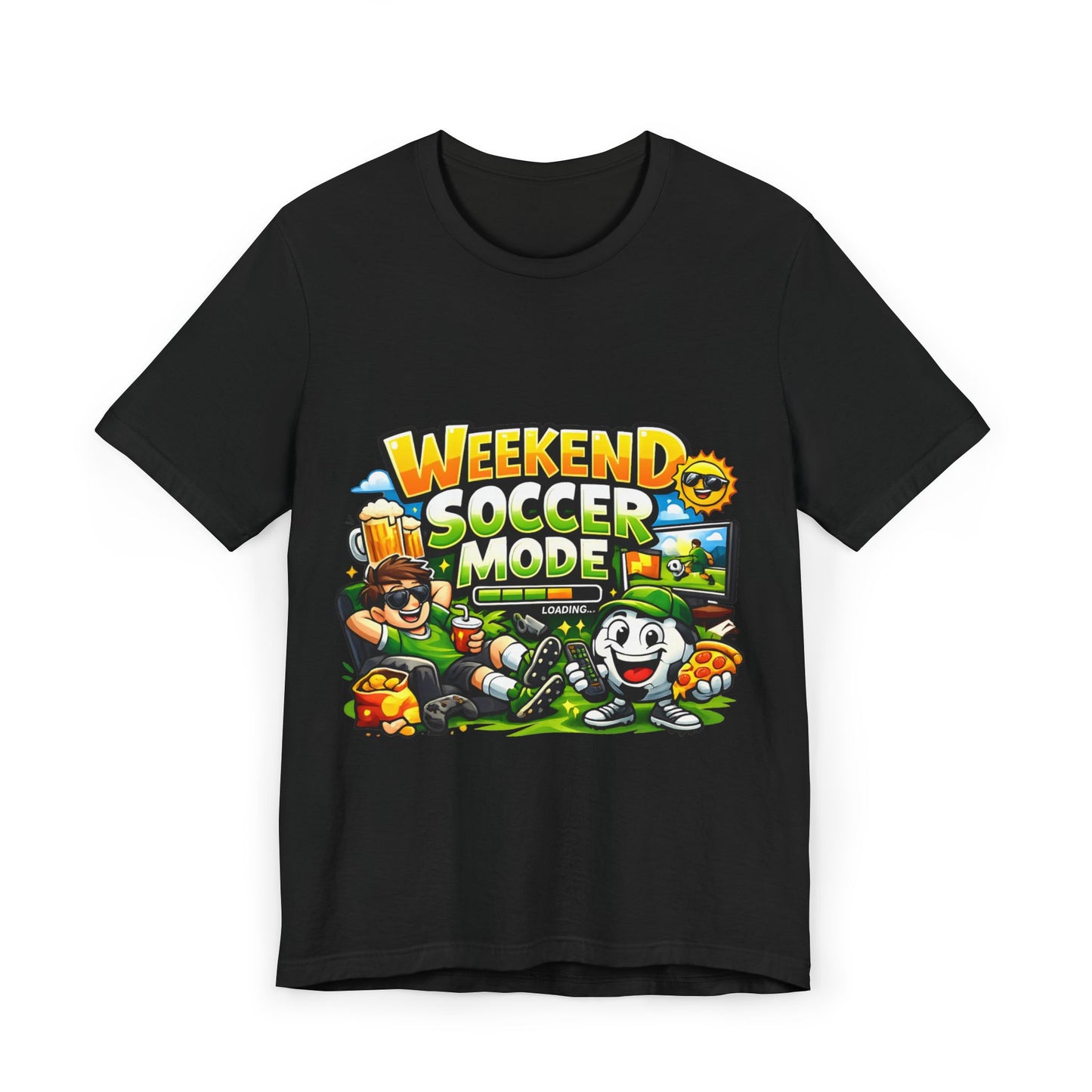 Soccer Beer Repeat Funny Soccer Drinking Shirt – Graphic Tee | Soccer Fan Gift
