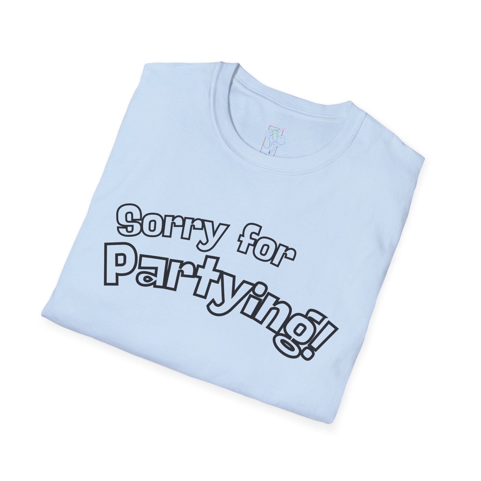 Sorry for Partying T-Shirt-Black