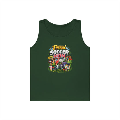 Proud Soccer Mom Dad Funny Tank Top