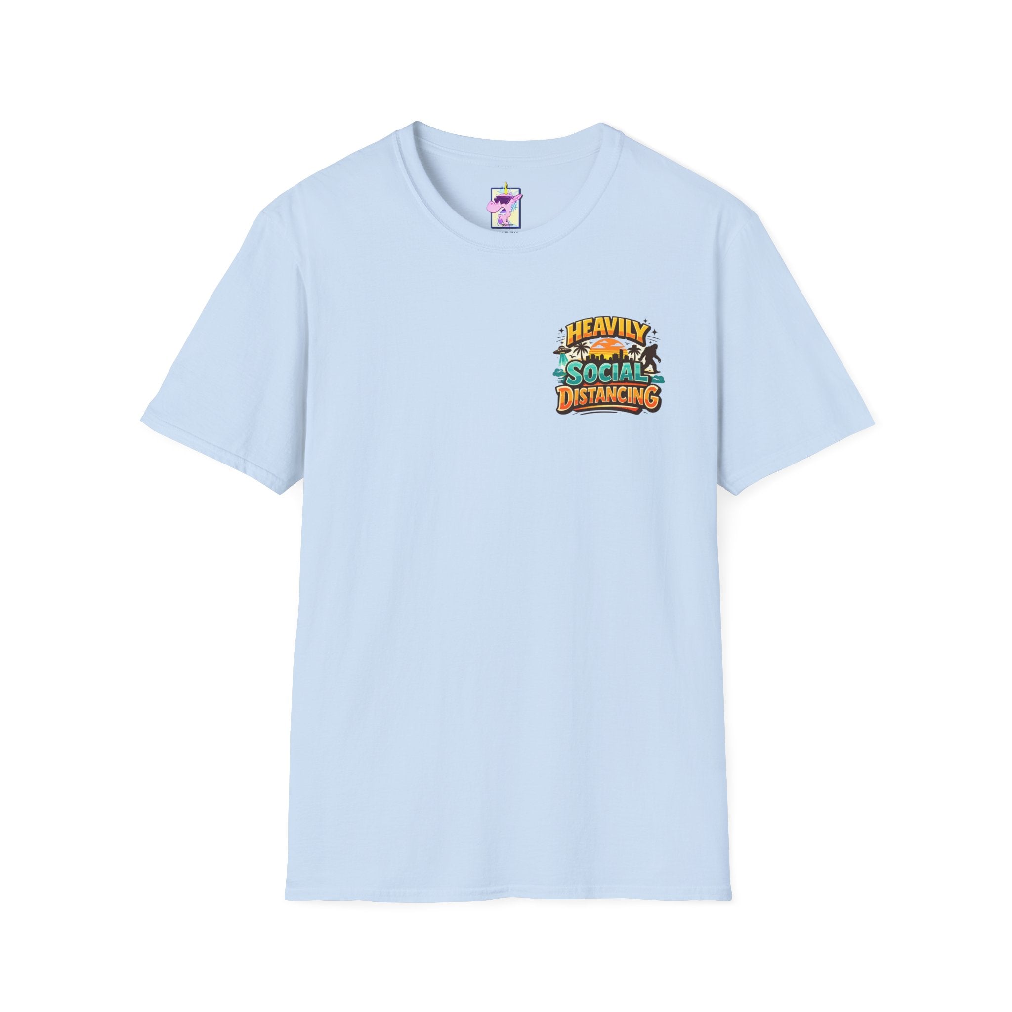 Heavily Socially Distancing Funny T-Shirt