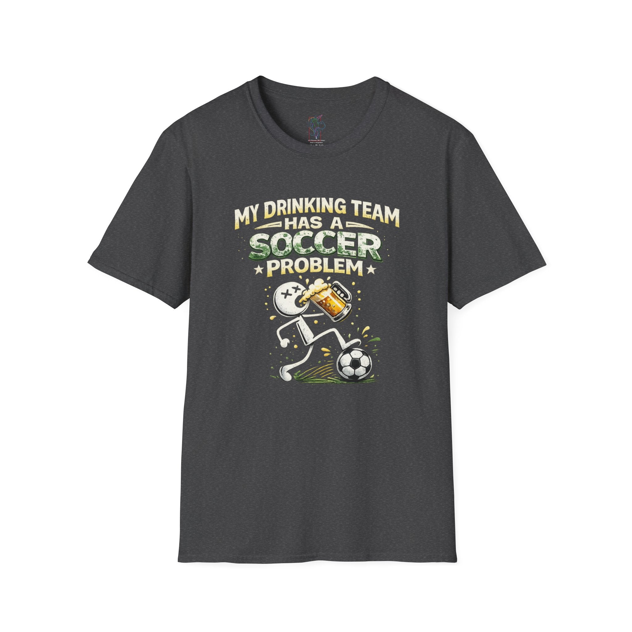 Soccer T-Shirt — "My Drinking Team Has a Soccer Problem" Funny Soccer Fan Tee