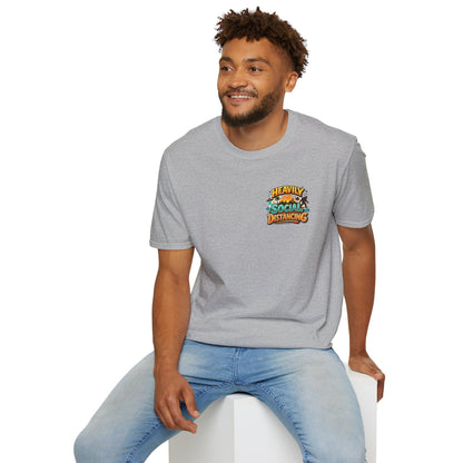 Heavily Socially Distancing Funny T-Shirt