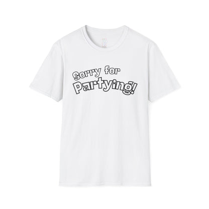 Sorry for Partying T-Shirt-Black