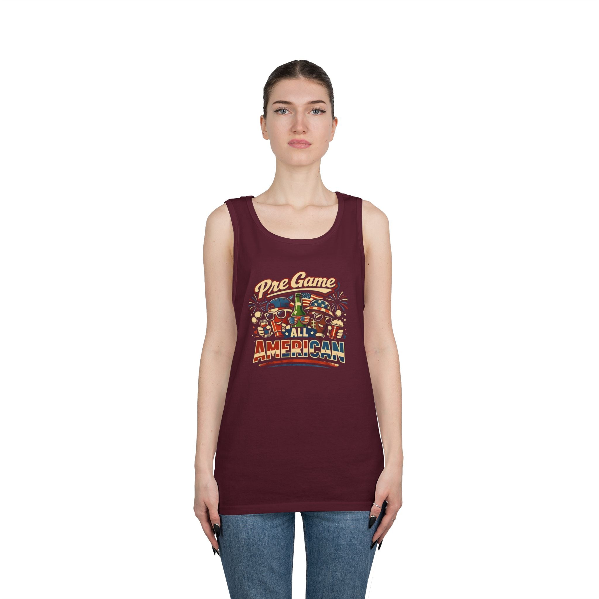 Pre Game All American Funny Tank Top