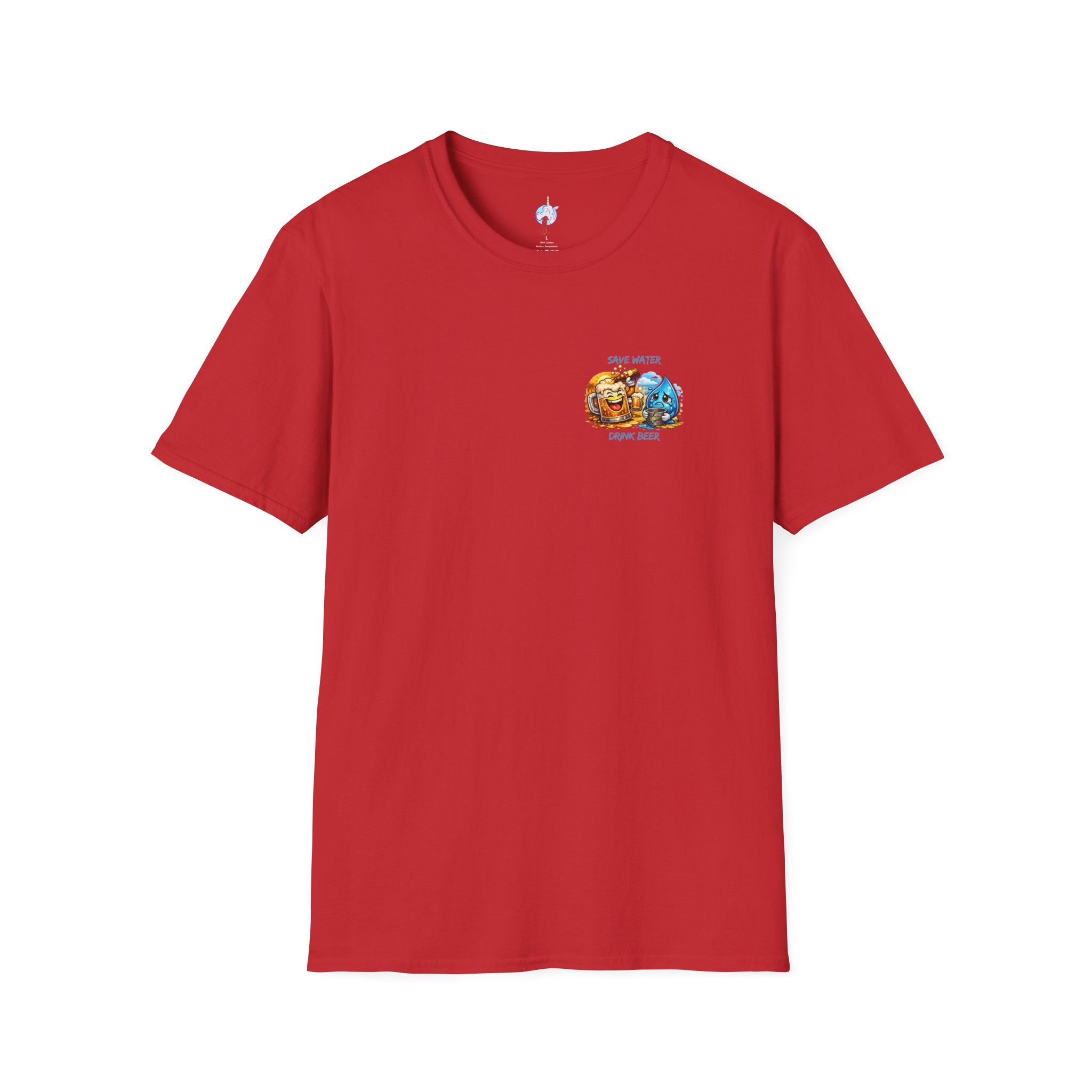 Save Water Drink Beer T-Shirt — Funny Beer &amp; Water Cartoon Tee