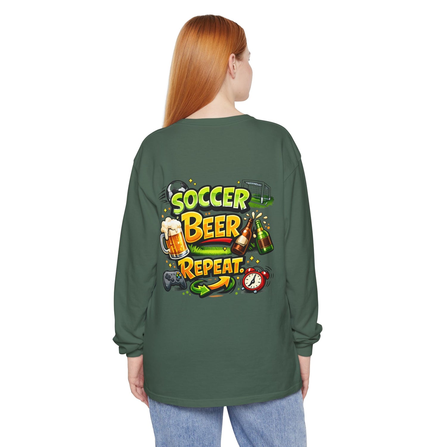 Soccer Beer Repeat Funny Sweatshirt