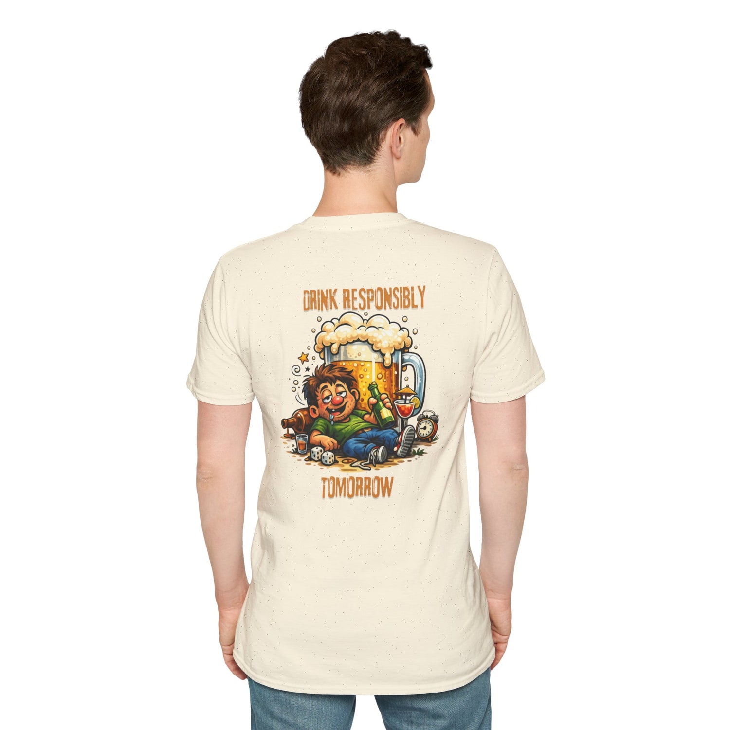 Drink Responsibly Tomorrow T-Shirt — Funny Beer Hangover Graphic Tee
