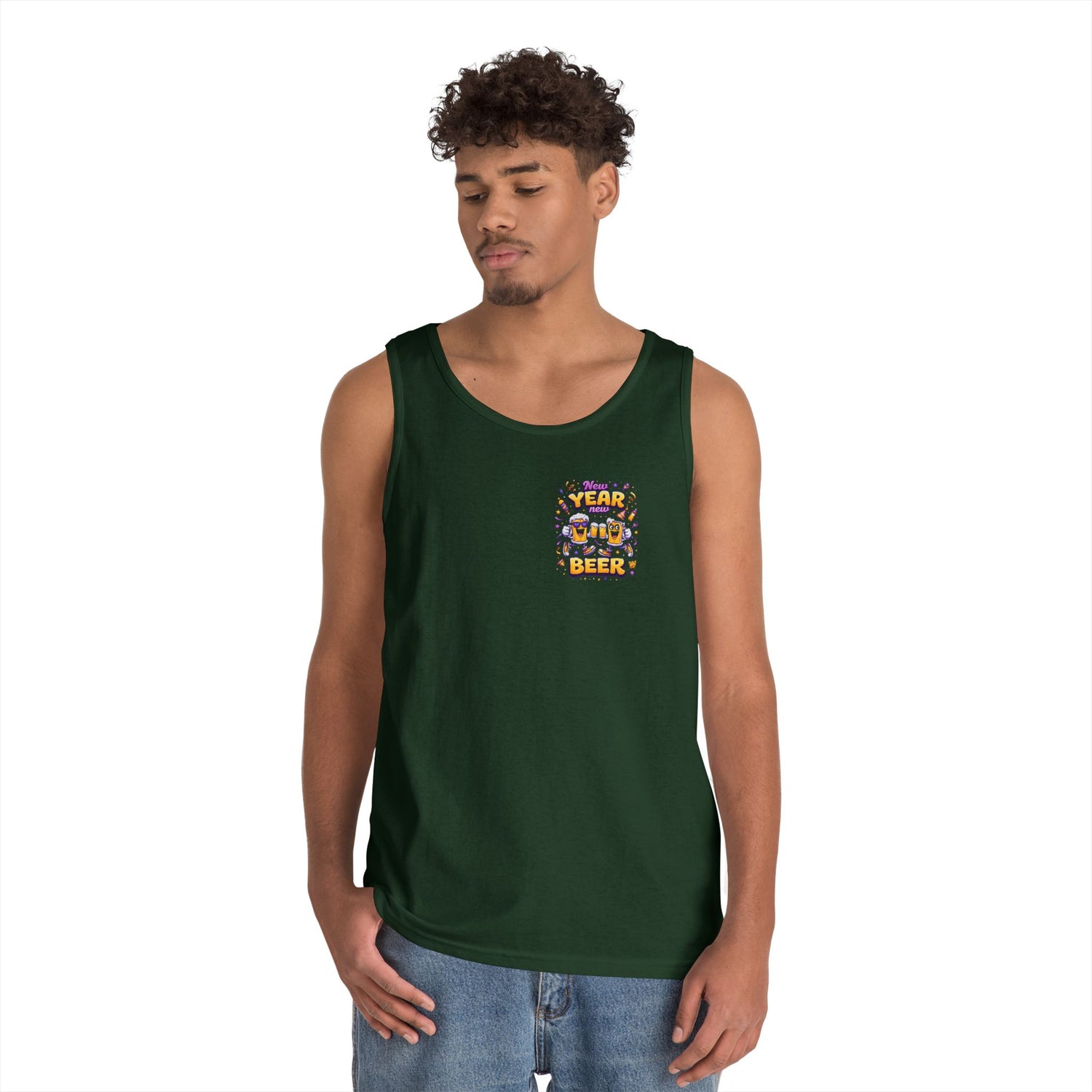 New Year New Beer Funny Tank Top