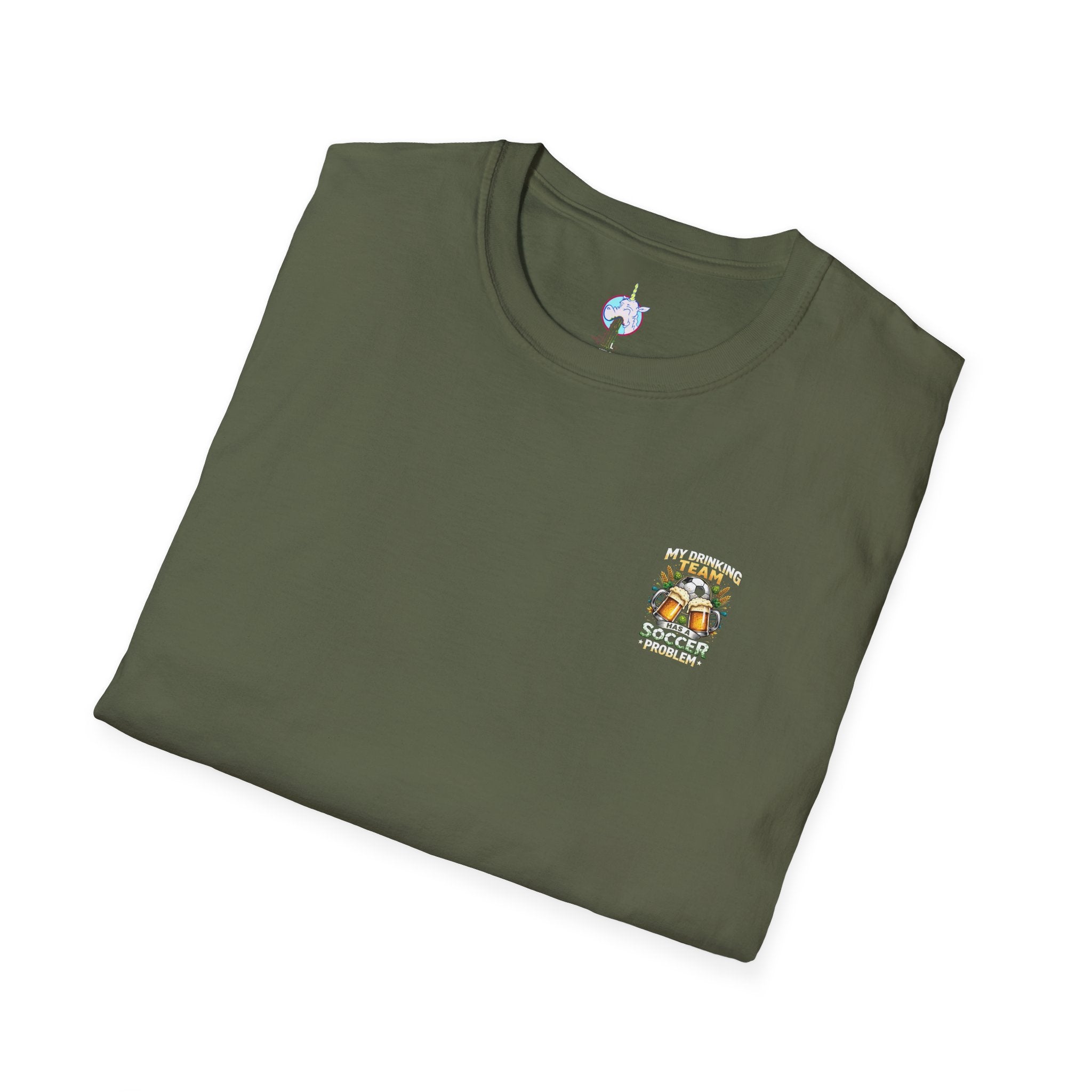 Soccer Drinking Team T-Shirt — "My Drinking Team Has a Soccer Problem" Football Beer Tee