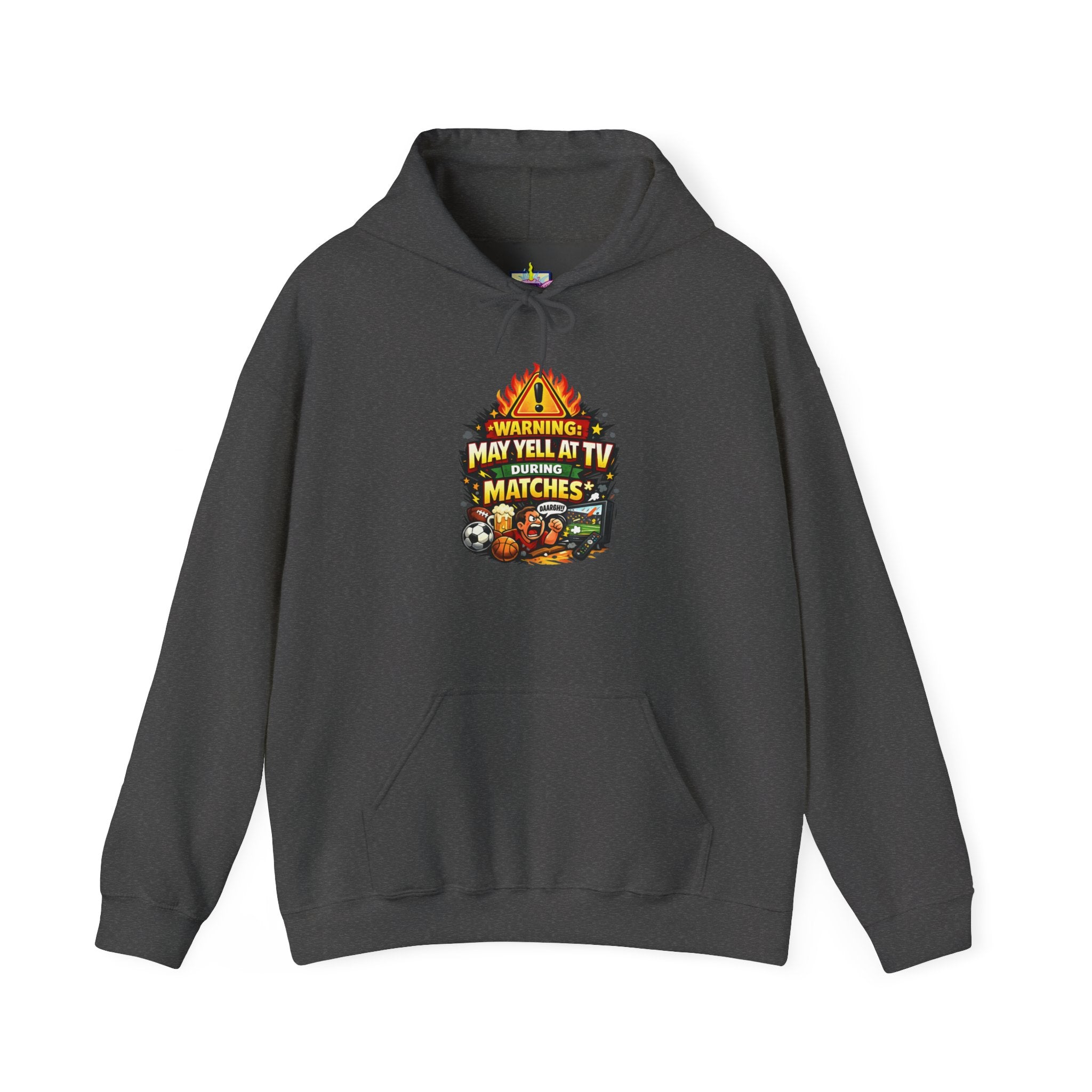 Warning May Yell At TV During Matches Funny Hoodie