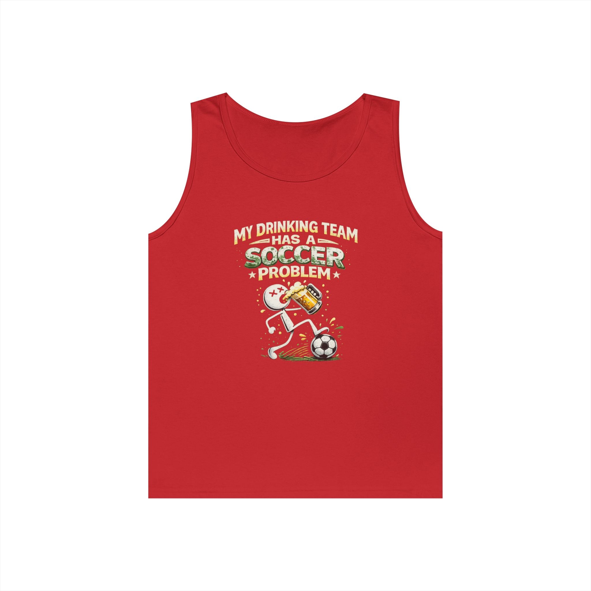 Soccer Drinking Team Tank Top – "My Drinking Team Has a Soccer Problem"