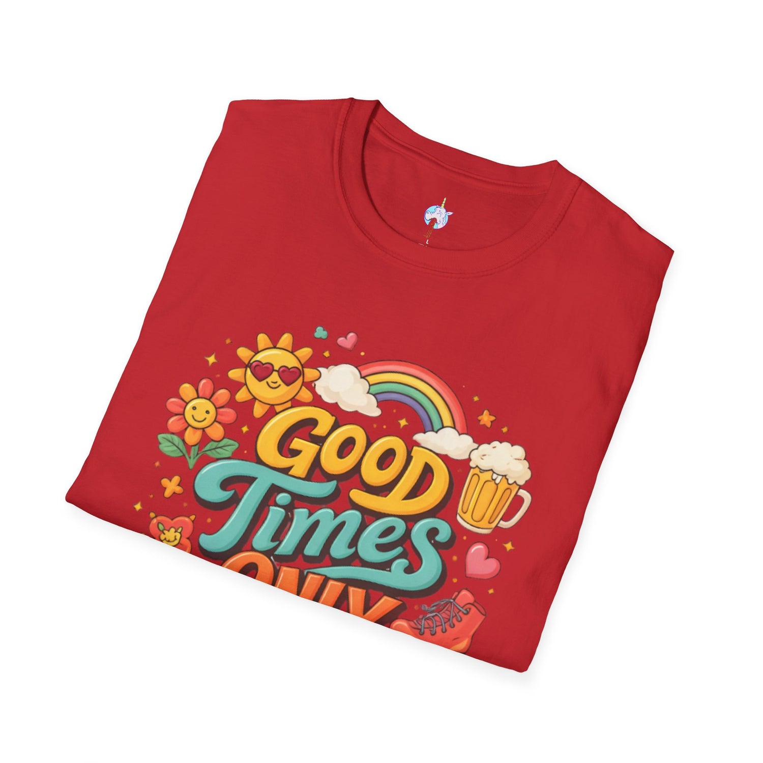 Good Times Only T-Shirt — Retro Roller &amp; Sunshine Graphic Tee