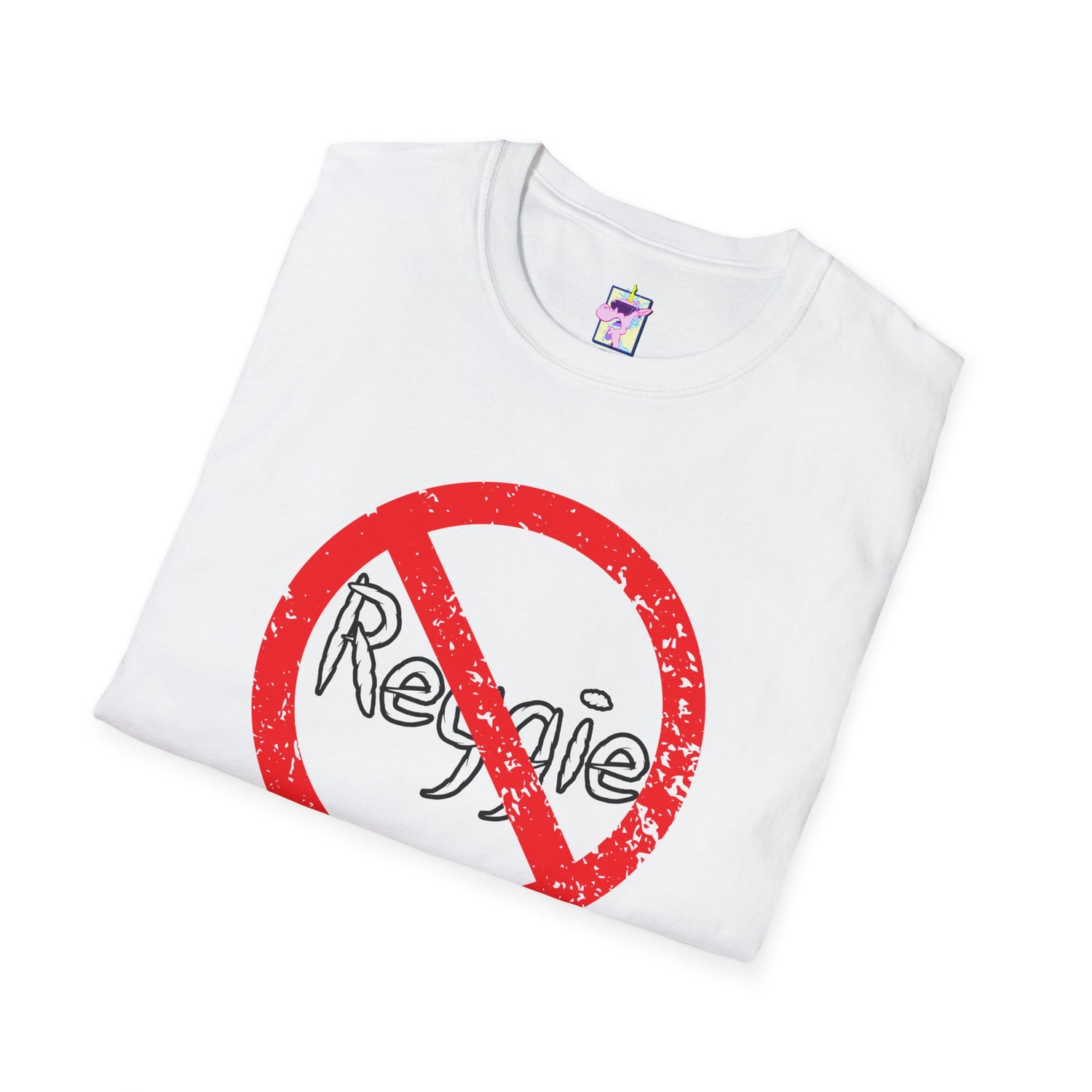 No Reggie Graphic Tee (Red Prohibition Sign)