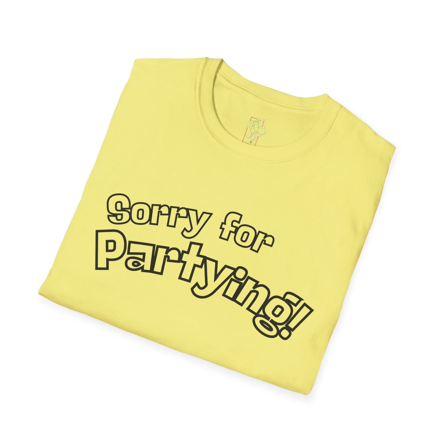 Sorry for Partying T-Shirt-Black