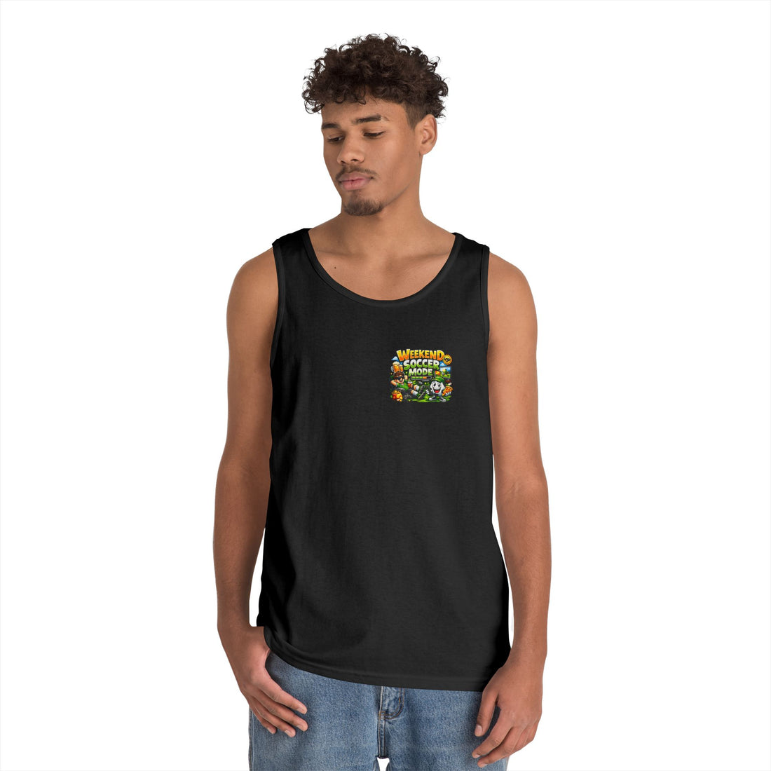 Weekend Soccer Mode Funny Tank Top