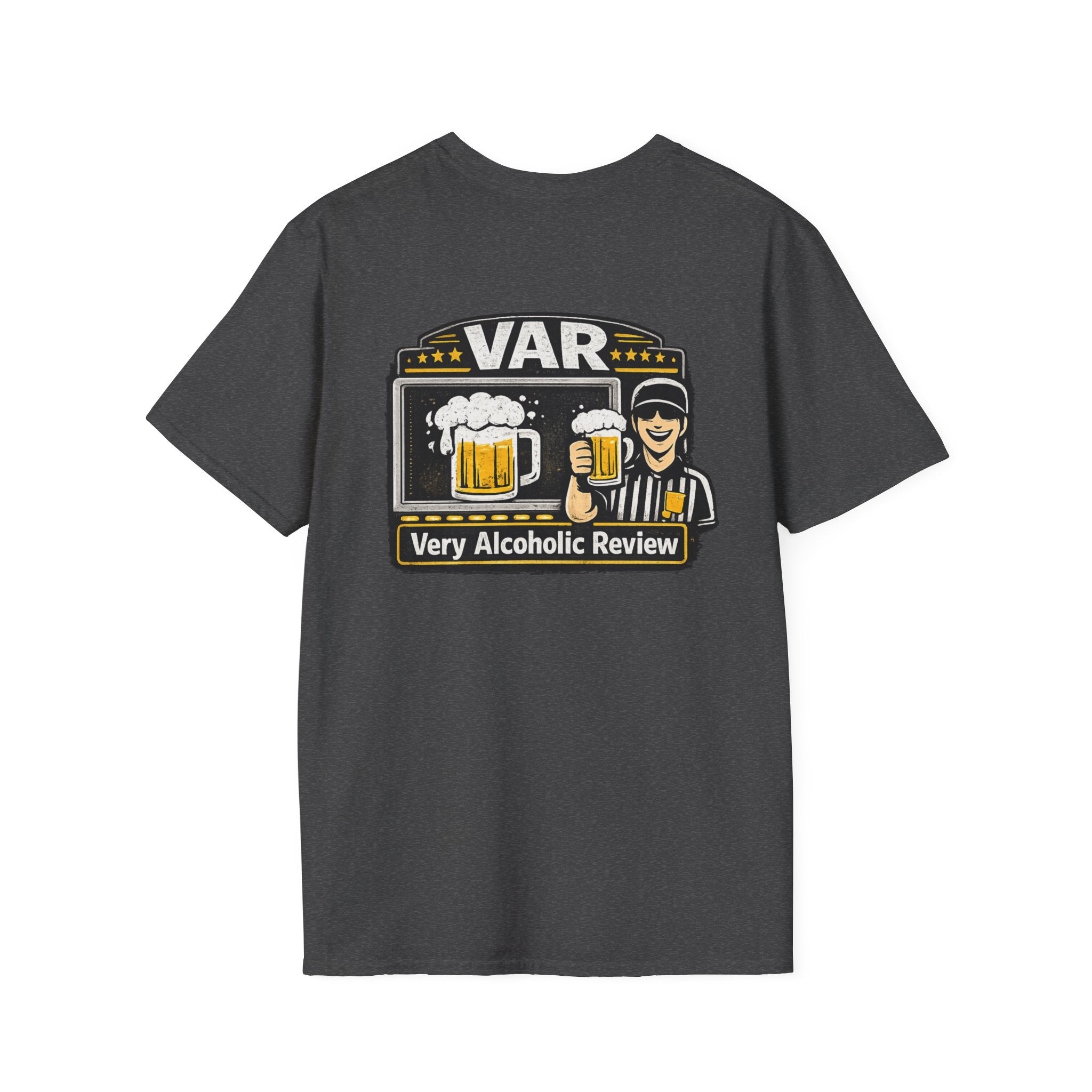 VAR "Very Alcoholic Review" Soccer T-Shirt — Beer Referee Graphic Tee