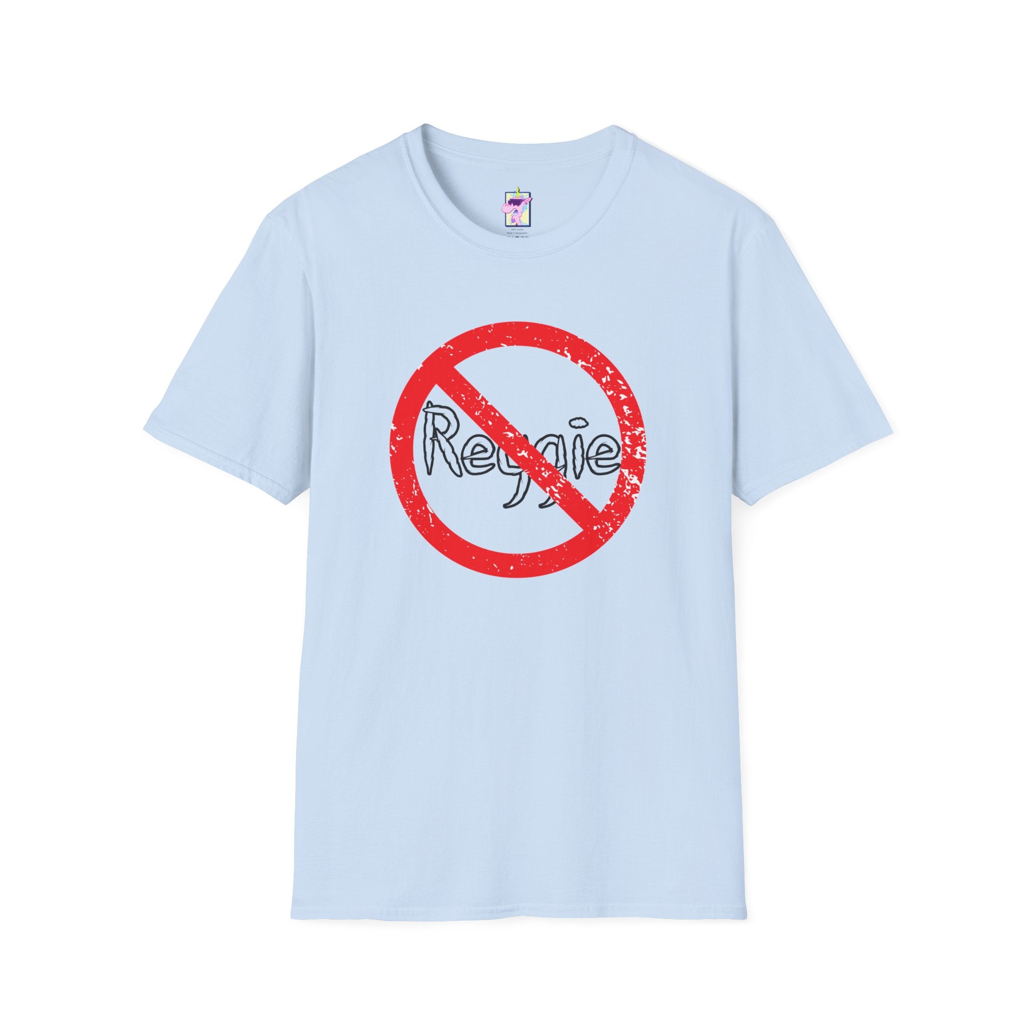 No Reggie Graphic Tee (Red Prohibition Sign)