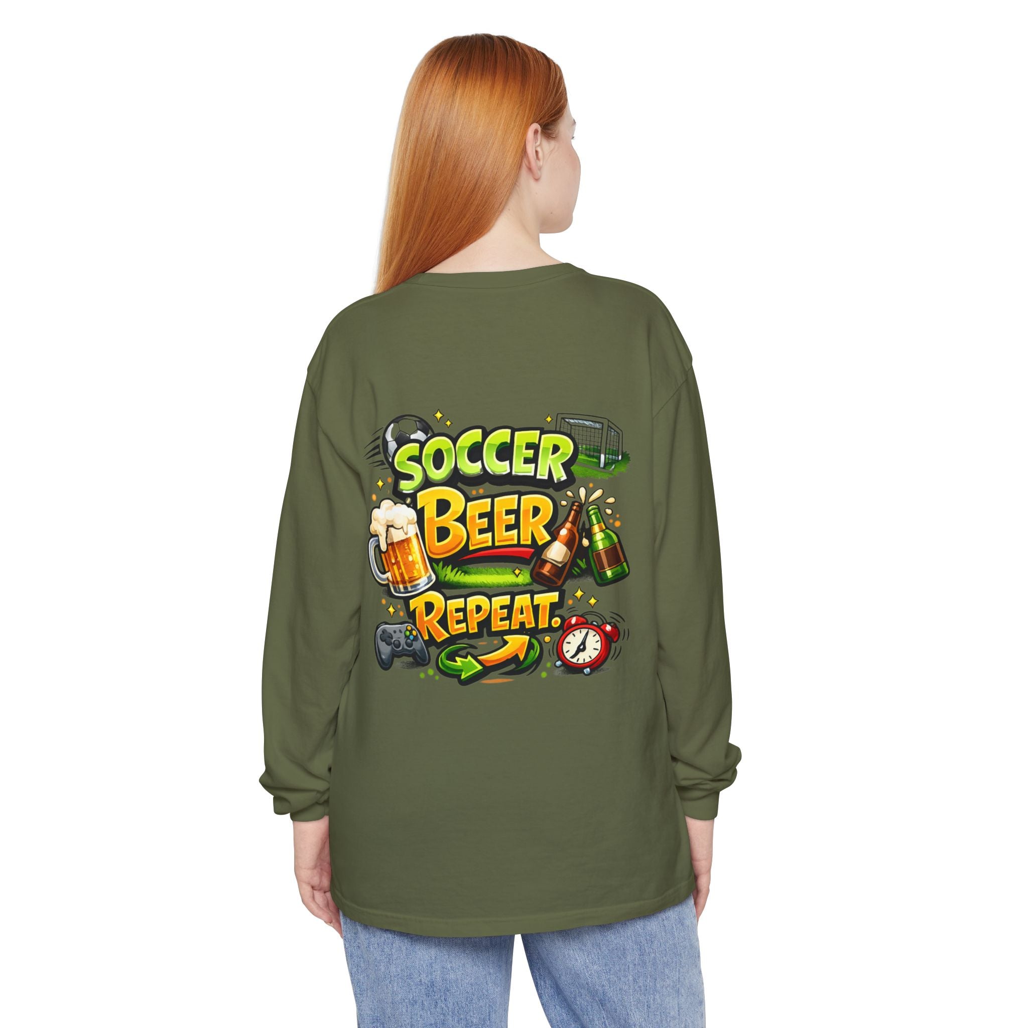 Soccer Beer Repeat Funny Sweatshirt