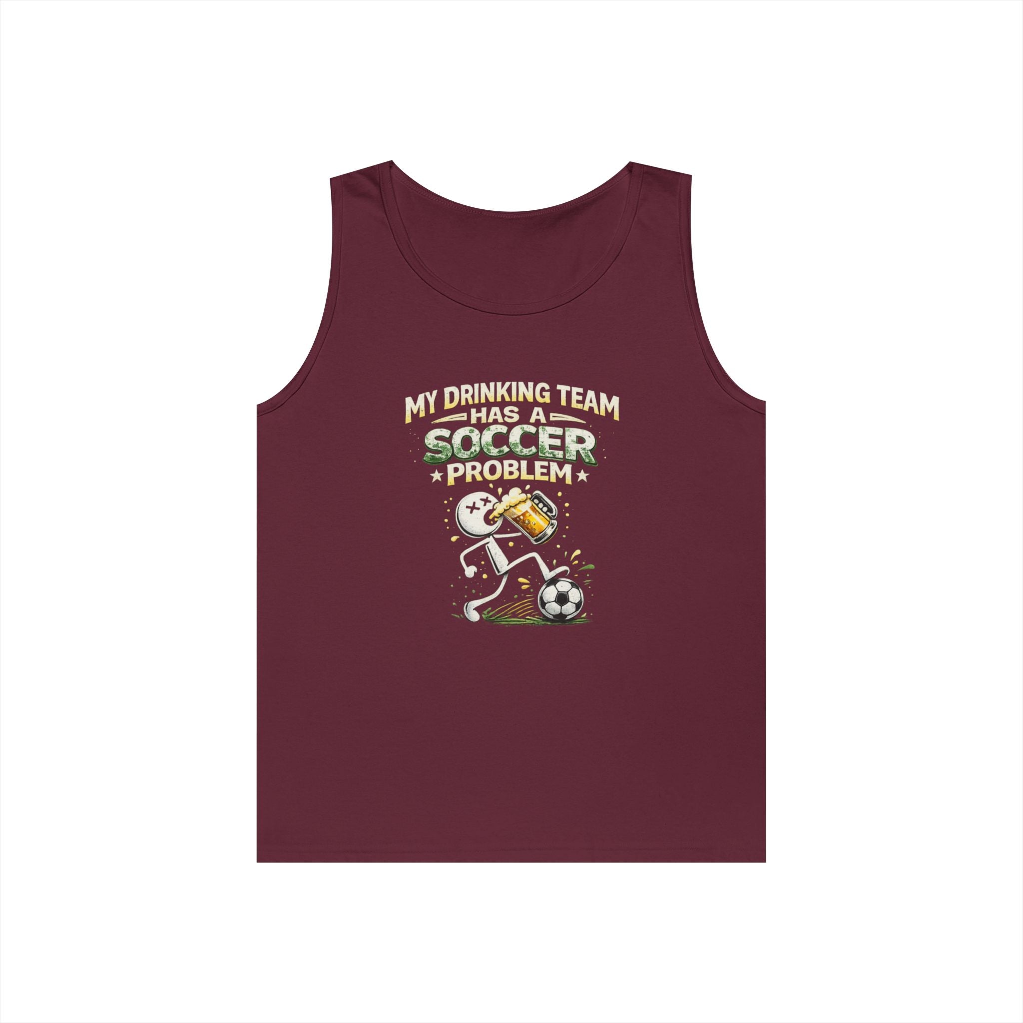 Soccer Drinking Team Tank Top – "My Drinking Team Has a Soccer Problem"