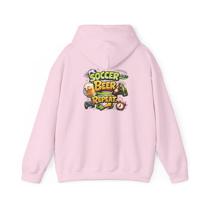 Soccer Beer Repeat Funny Hoodie