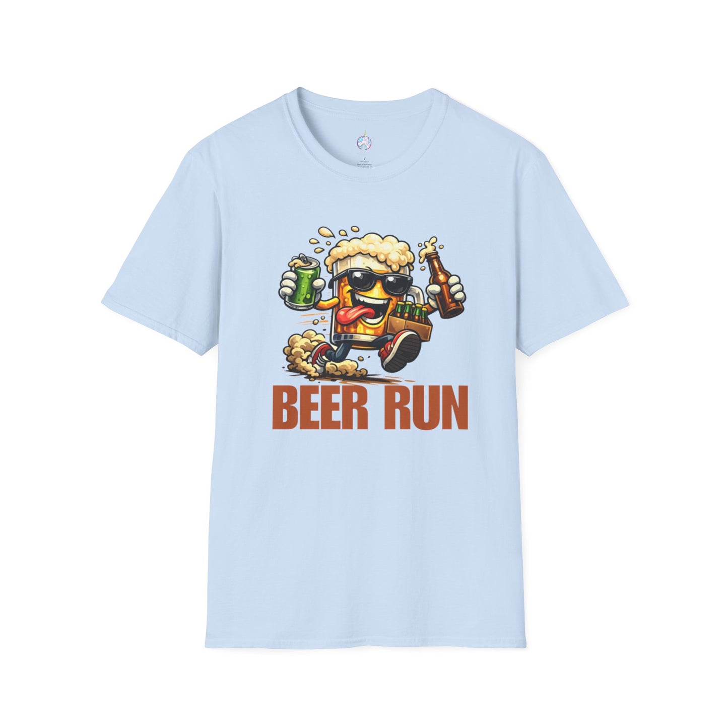 Beer Run T-Shirt — Funny Cartoon Beer Mug Design for Parties & St. Patrick’s Day