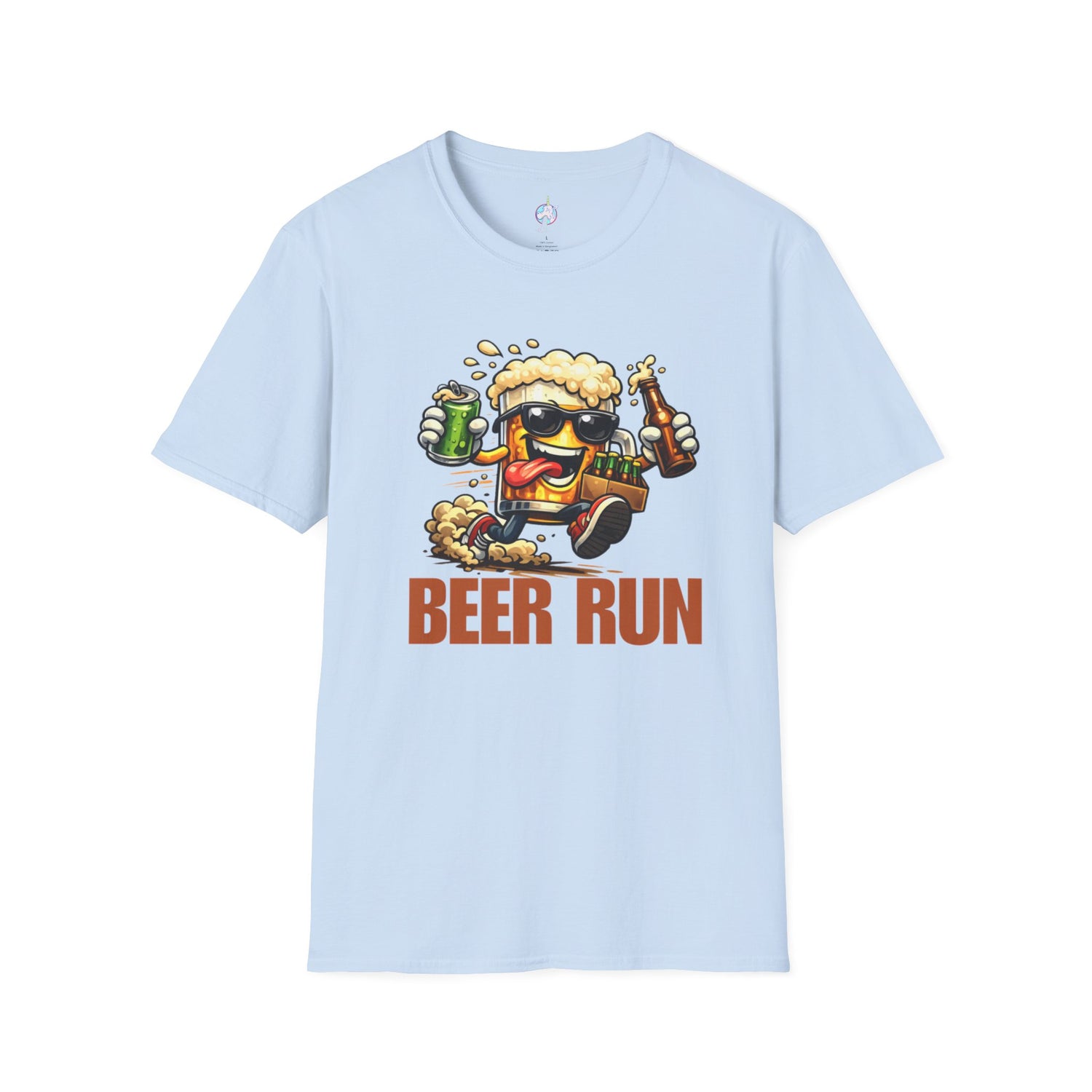 Beer Run T-Shirt — Funny Cartoon Beer Mug Design for Parties &amp; St. Patrick’s Day