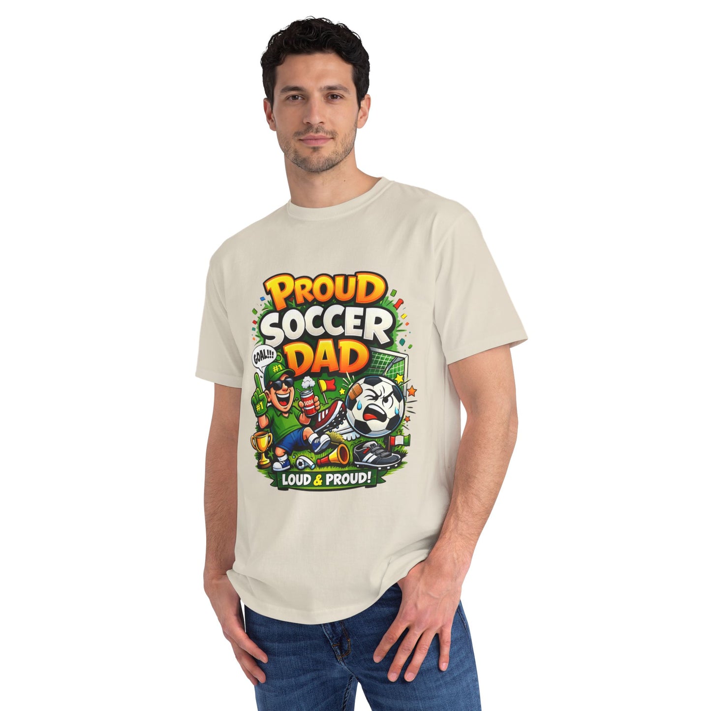 Proud Soccer Dad T-Shirt — Loud & Proud Dad Soccer Gift