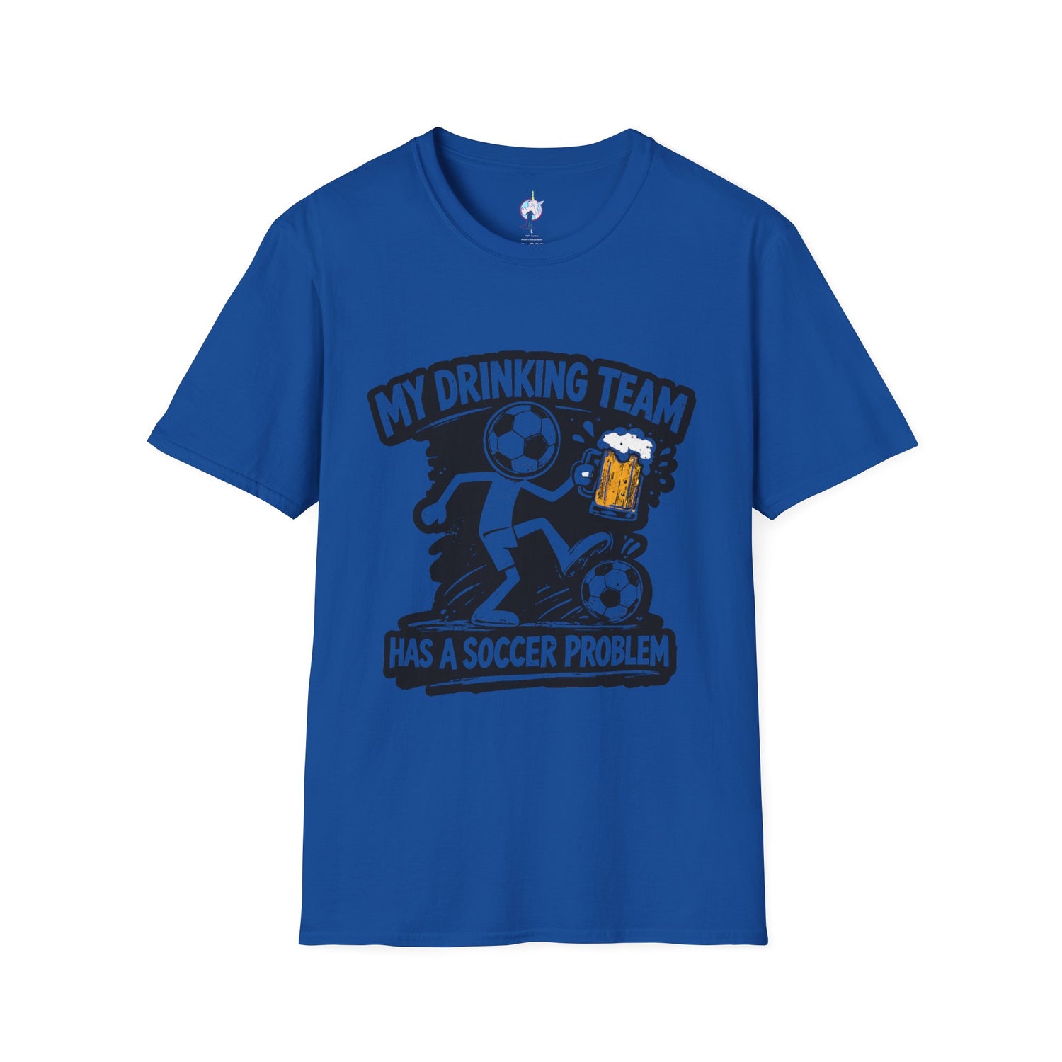 My Drinking Team Has a Soccer Problem T-Shirt — Funny Soccer Beer Shirt for Fans &amp; Parties