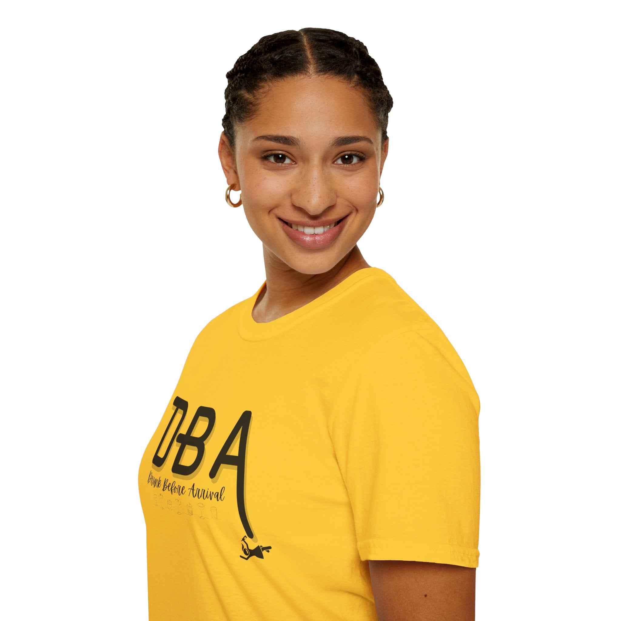 Drunk Before Arrival Funny T-Shirt — Bold Party Tee