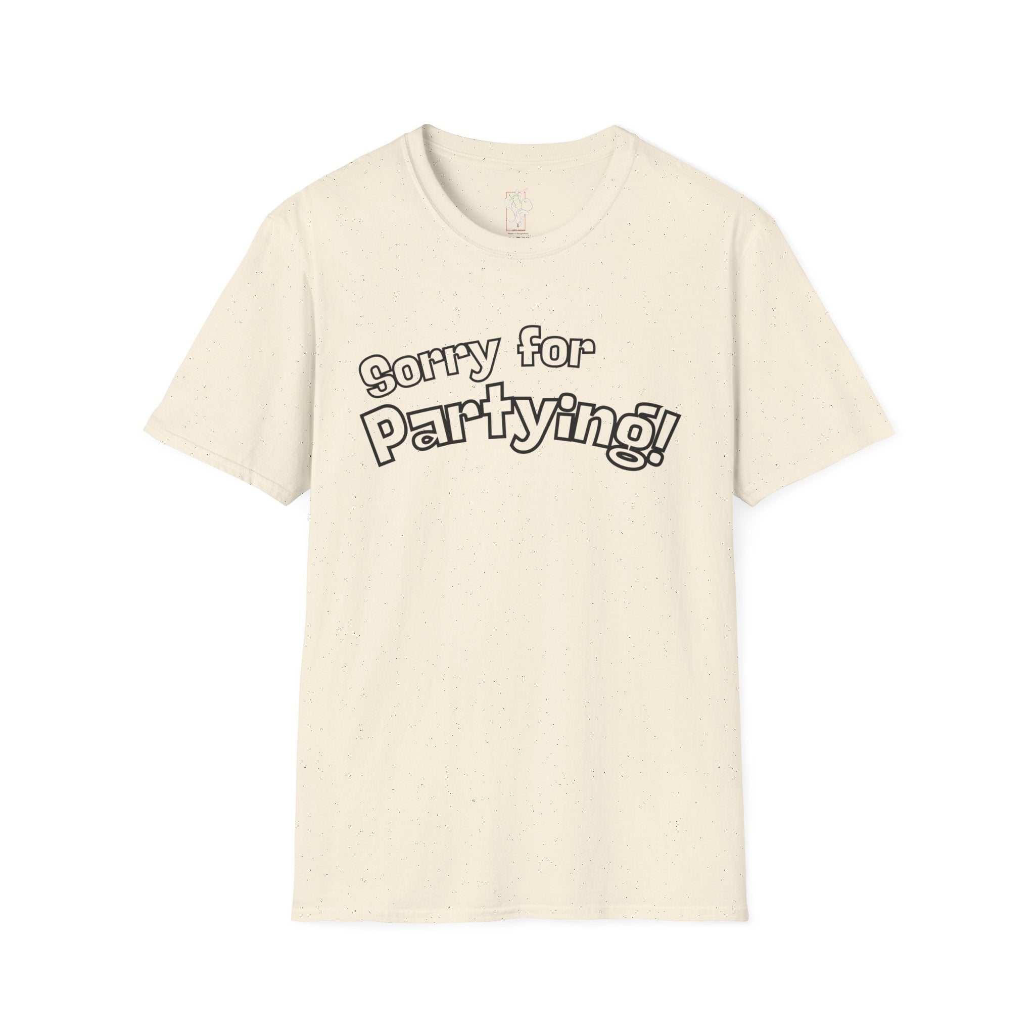 Sorry for Partying T-Shirt-Black