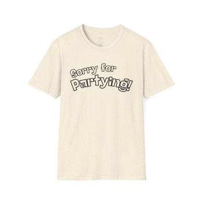 Sorry for Partying T-Shirt-Black